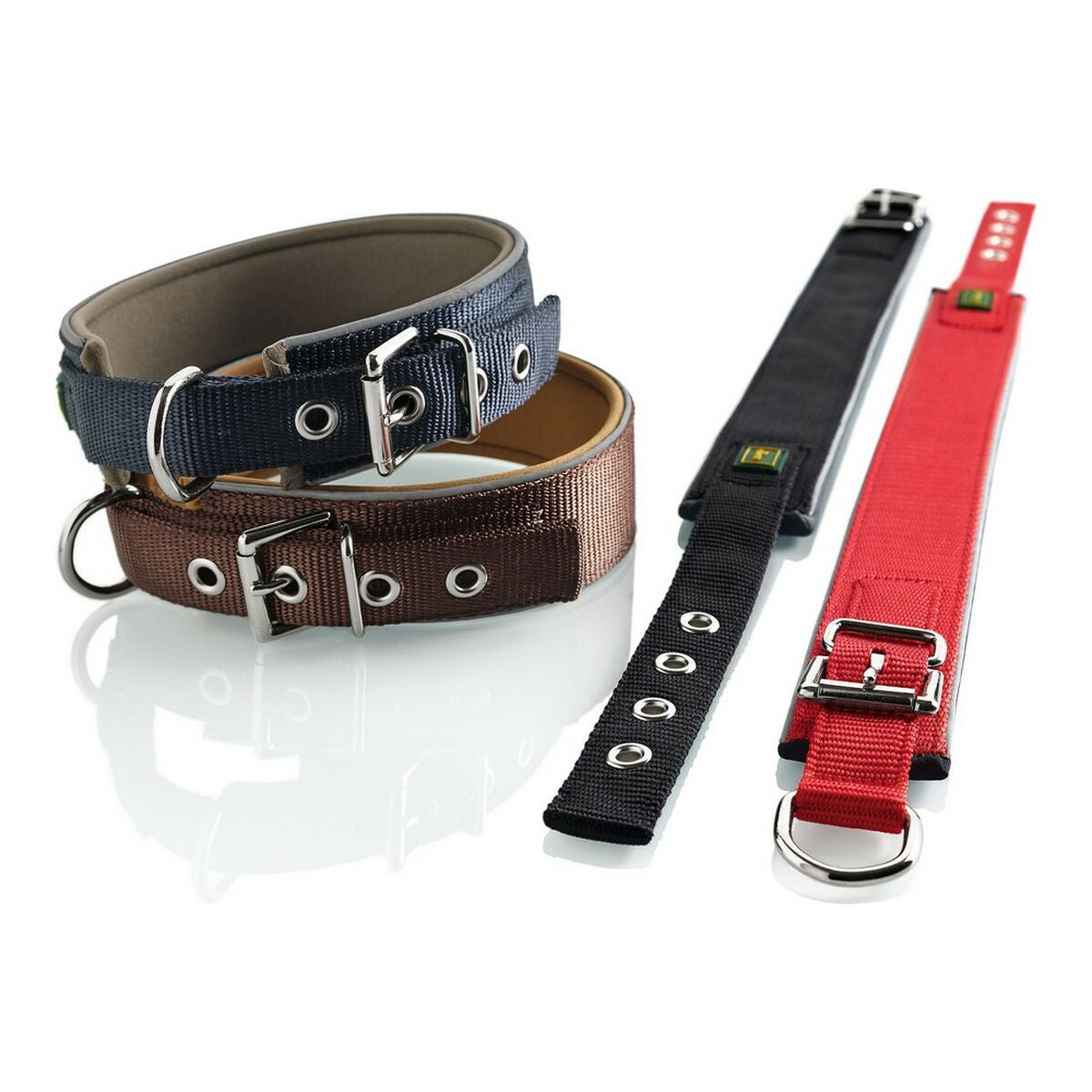 Hundehalsbånd – Hunter Neoprene Reflect Rød (54–61 cm)